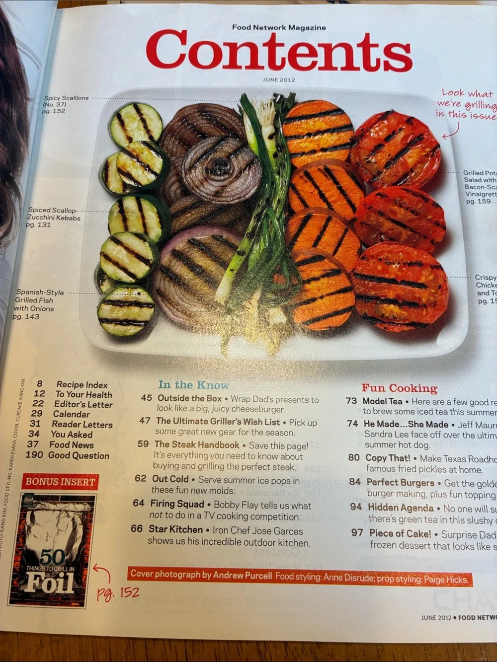 Food Network Magazine lot of 4 - Grilling, baking, bacon, good for you dinners